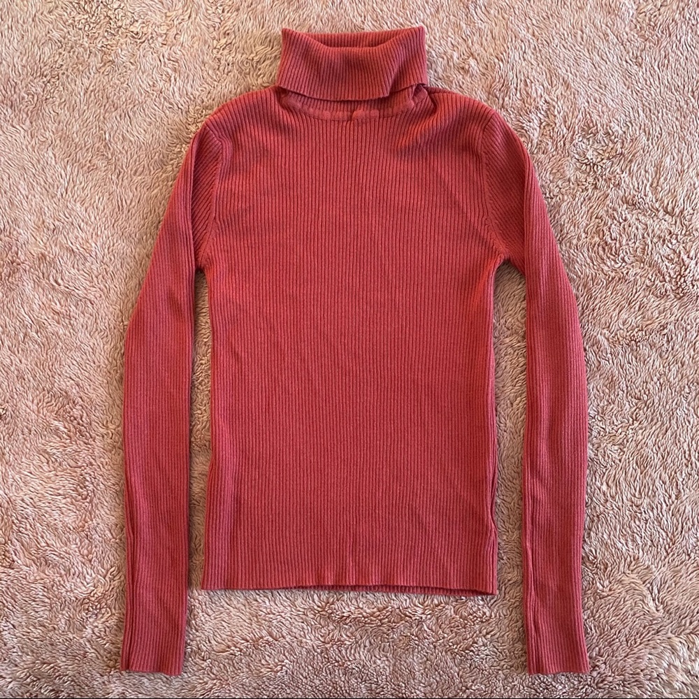 Pink turtleneck long sleeve